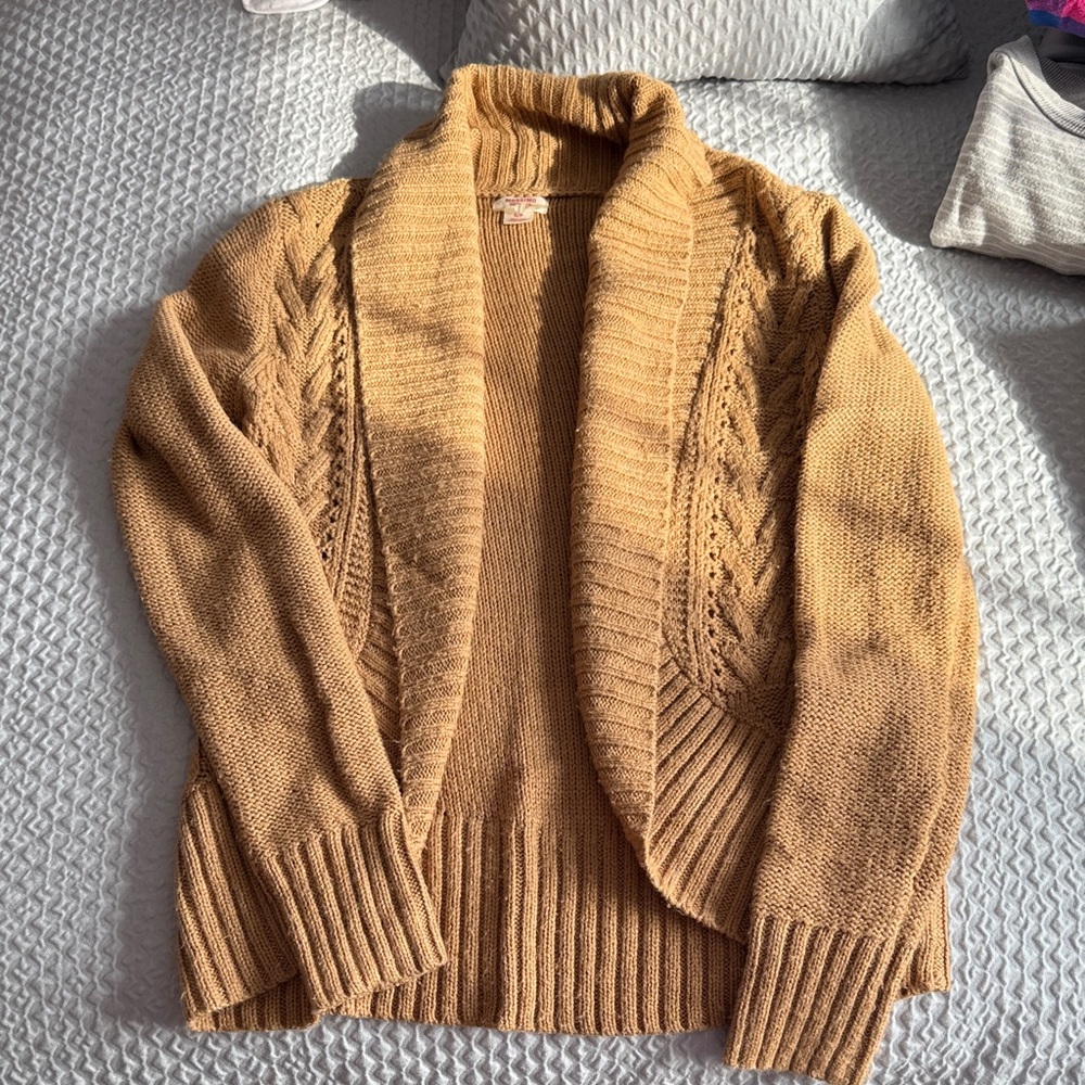 Mossimo Supply Co. Camel Cardigan Sweater
